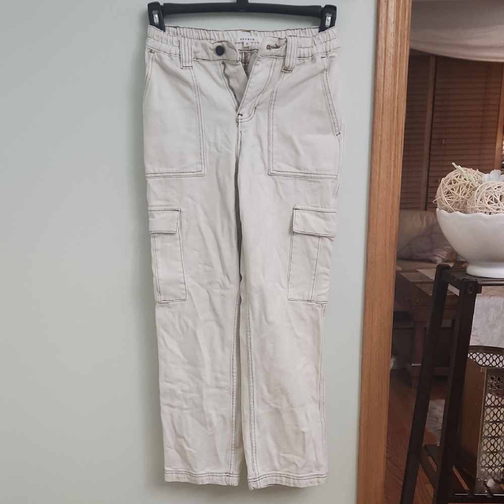 PacSun Men's Light Tan Cargo Pants